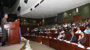 Chief of Defence Staff General Anil Chauhan addressing the gathering during DRDO Directors’ Conclave in New Delhi on July 14, 2023
