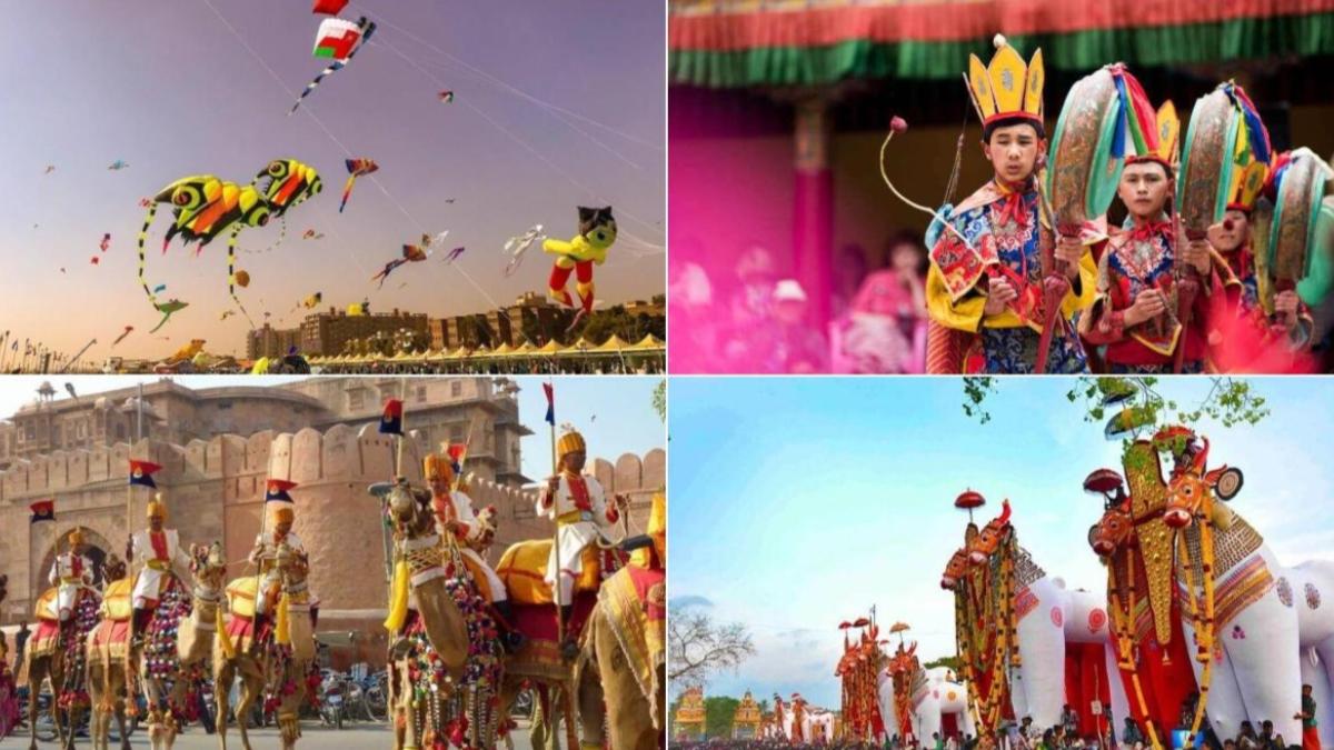 photos, festivals of india, india festival, celebration, kite festival, camel fair, holi