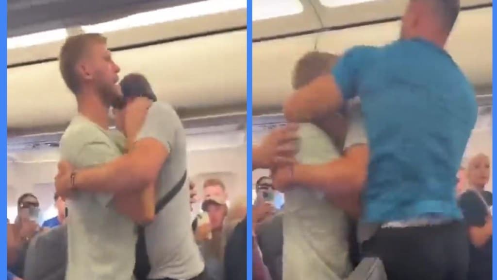 British man tackled by passengers, ryanair flight british man, Zadar, Croatia, music festival Hideout, viral, trending