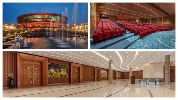 Prime Minister Narendra Modi is set to inaugurate Pragati Maidan's revamped ITPO complex on July 26. The complex, which has a campus area of approximately 123 acres, will host the upcoming India’s G20 Leaders meetings. It also consists of a Convention Centre which has a huge seating capacity of 7,000 individuals! This makes it bigger than the iconic Sydney Opera House in Australia which has a seating capacity of approximately 5500. We are here to give you an inside looks into one of the grand infrastructural marvels of India with these magnificent pics. Take a look! (Image: PIB India)