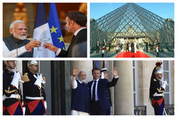 Prime Minister Narendra Modi attended a banquet dinner at the Louvre Museum in Paris on July 14. The dinner was hosted by French President Emmanuel Macron and First Lady Brigitte Macron. Modi was seen raising a toast to the India-France relations at the banquet dinner. He also highlighted the friendship and the similarities between India and France during the dinner. Here's a look at the photos from the event. (Image: PTI/AP)