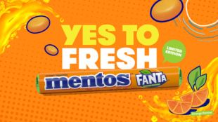 Mentos Fanta Orange flavor is available in various pack formats to target different consumer occasions