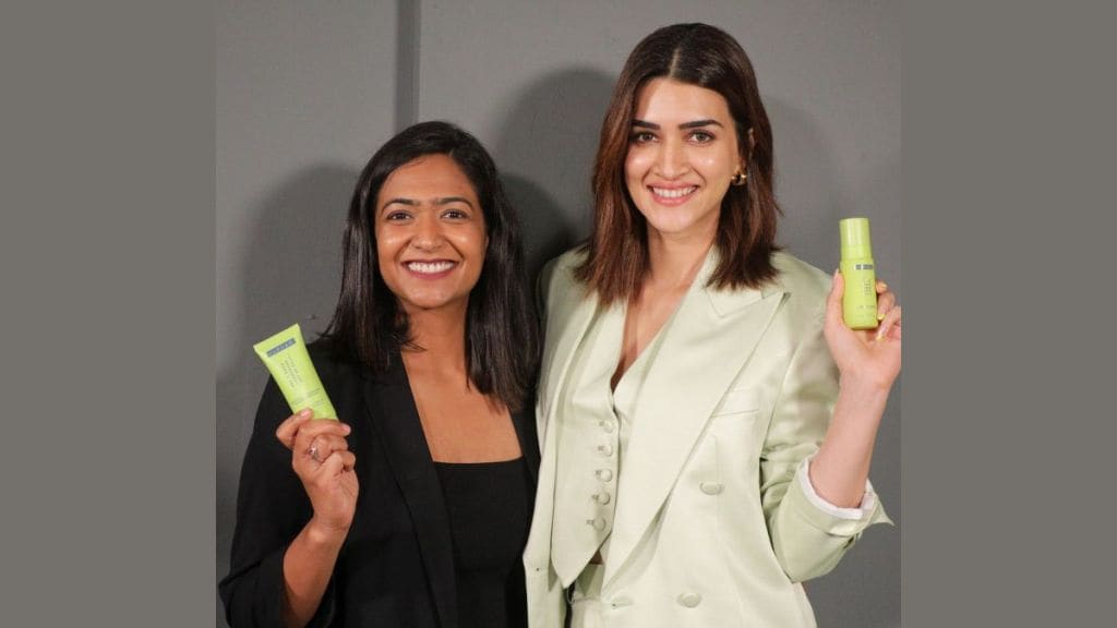 Kriti Sanon and Vaishali Gupta, co-founder and chief growth officer at mCaffeine