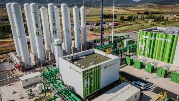 Iberdola's green hydrogen plant in Puertollano, Spain.