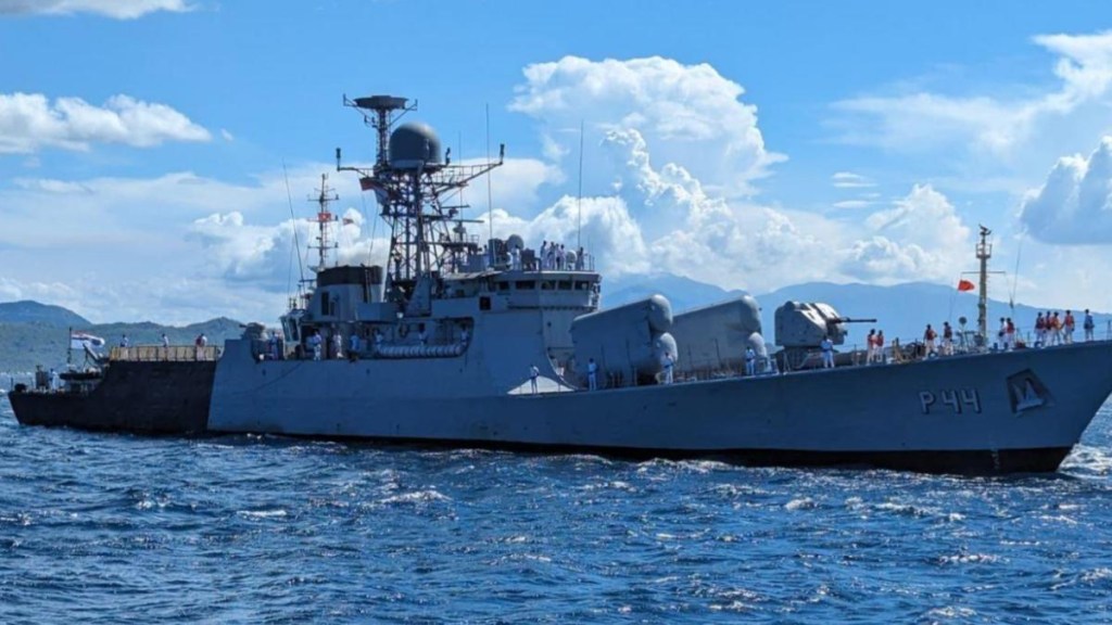 Indian Navy warships. Credit IN Indian Navy warships. Credit IN