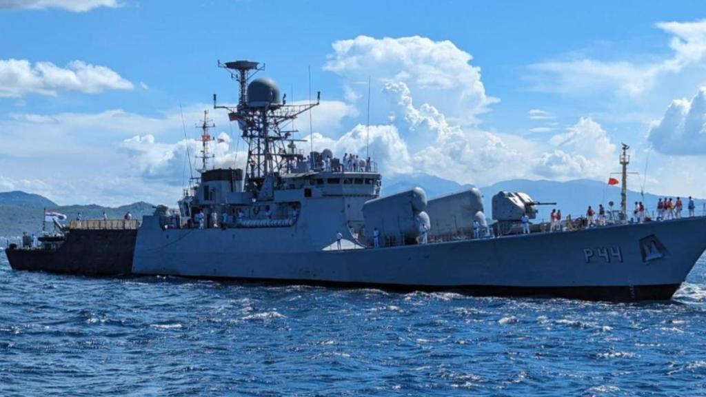 Indian Navy warships. Credit IN