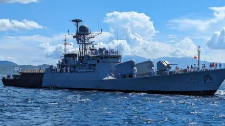 Indian Navy warships. Credit IN