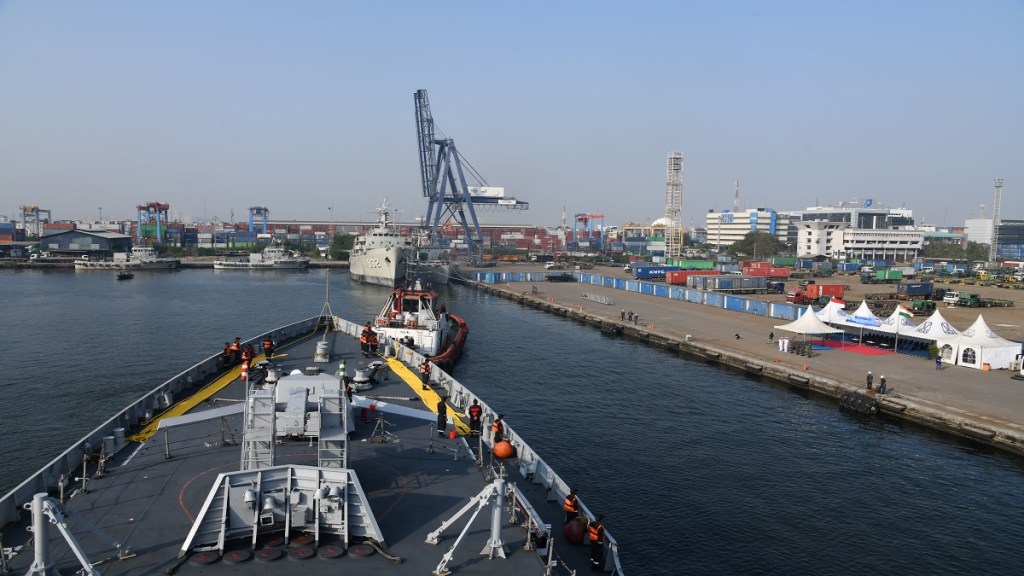INS Sahyadri and INS Kolkata
