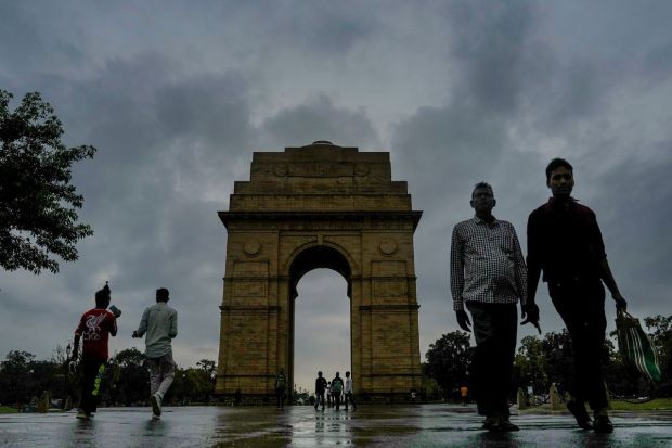 Situated in the heart of the national capital, the iconic India Gate looks charming in drizzle and becomes the perfect location for Delhiites to bask in the natural and unfiltered beauty of monsoons. (Photo Credits: PTI)