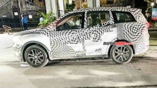 Mahindra XUV700 6-seater spied