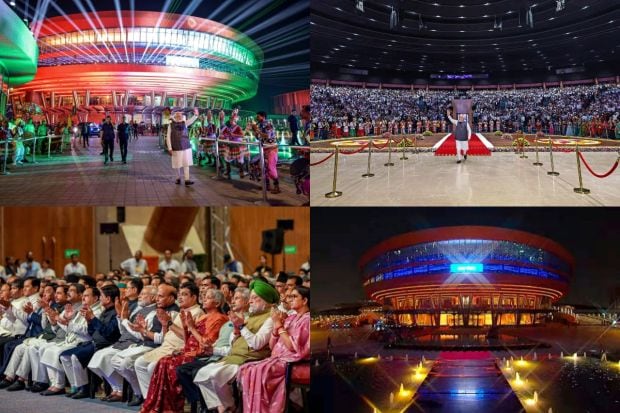 Prime Minister Narendra Modi inaugurated the International Exhibition-cum-Convention Centre (IECC) complex in the national capital on Wednesday and unveiled its new name -- Bharat Mandapam. The newly developed IECC complex at Pragati Maidan comprises multiple state-of-the-art facilities including Convention Centre, Exhibition halls, amphitheatres etc.