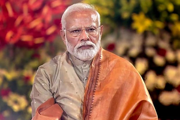 Modi performed 'havan' during the inauguration of the International Exhibition-cum-Convention Centre (IECC) complex at Pragati Maidan. (Photo Credits: PTI)