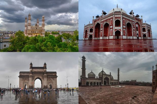 India has a culturally rich heritage and is home to some of the finest historical monuments in the world, and adding on to the charms of their unique architecture is the occasional monsoon showers that paint the sky in shades of blue. So, take a break and discover the allure of India's most iconic monuments, which are testaments of its glorious past, during the monsoon season through these pictures!