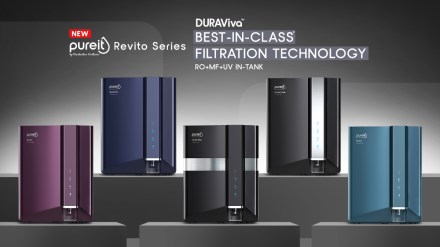 Pureit’s Revito series is packed with additional filtration features such as UV-in-tank sterilisation