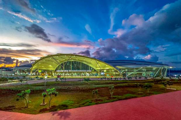 The unique design of the terminal resembles a shell, reflecting the natural beauty of the islands. (PTI Photo)