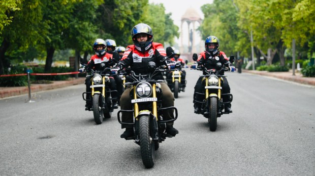 TVS Indian Army all-women motorcycle rally