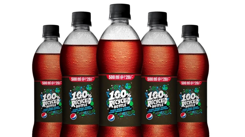 The company claims to be the first brand in India to launch 100 % rPET (recycled plastic) bottles in the carbonated beverage category