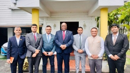 Kalpataru Projects International Limited, EPC, Transmission Lines, NGL Plant, 300 MW CCGT Power Plant, Guyana, Brig, Mark Philips, KJ Srinivasa, Mark Philips, Deodat Indar, Project Management Consultant, KPIL, Power Transmission & Distribution, Buildings & Factories, Water Supply & Irrigation, Railways, Oil & Gas Pipelines, Urban Mobility, Highways, Airports, Sweden, Fasttel, Brazil, South America, Linjemontage