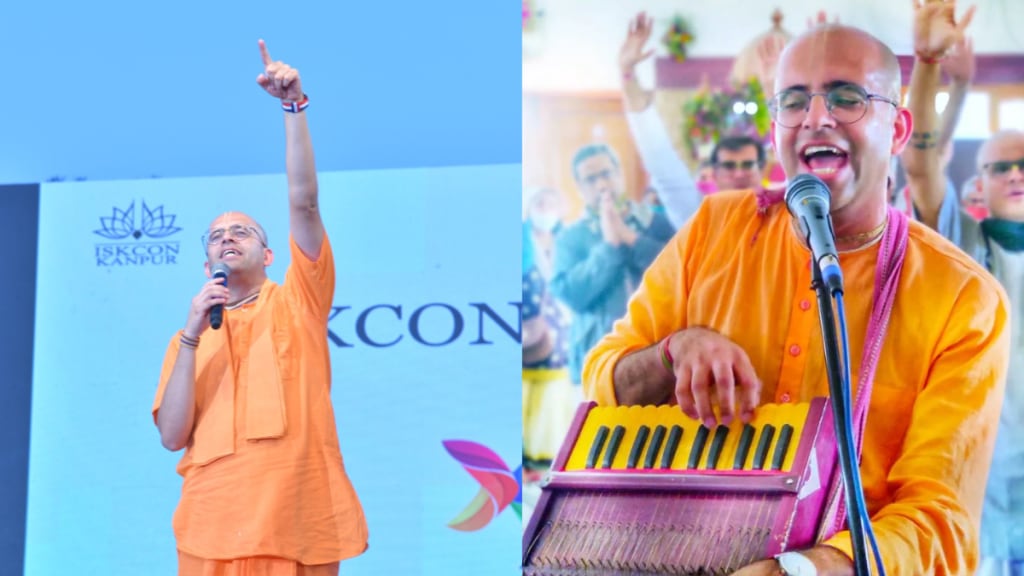 ISKON, ISKON ban, Amogh Lila Das, who is amogh lila das, engineer-turned-monk, amogh lila das's comment on Swami Vivekananda, Amogh Lila das biography, Iskon Dwara, Religious preachings, Iskon prawachans, Spiritual guru