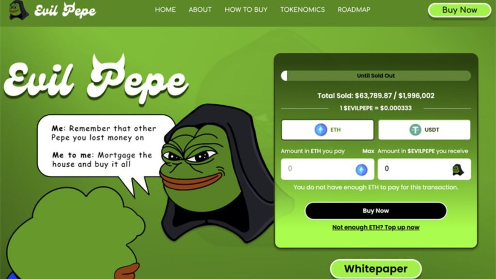 Going by sources, Pepe coin is a meme coin