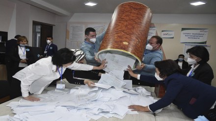 Uzbekistan Presidential election 2023. Credit AP
