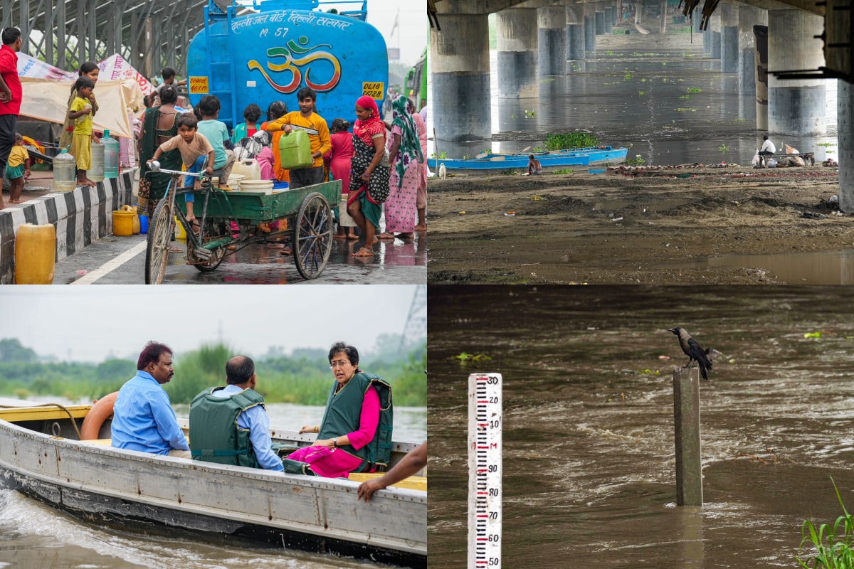 Yamuna water rising, New Delhi rainfall, Yamuna news, New Delhi floodwaters, Heavy rainfall in Delhi, Yamuna breaches danger mark in New Delhi