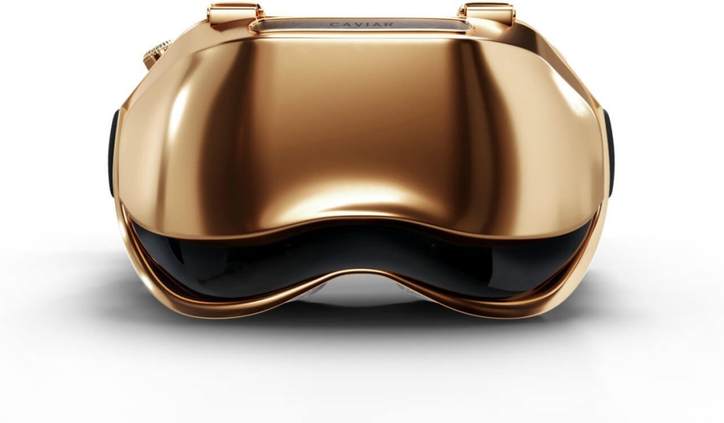 Caviar’s Vision Pro is a spectacle covered in 18-karat gold, comes with shades to hide EyeSight