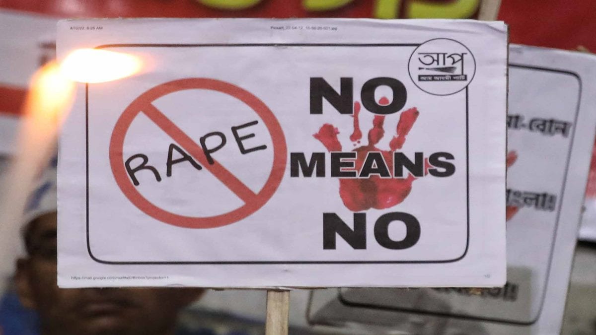 Rape protest
