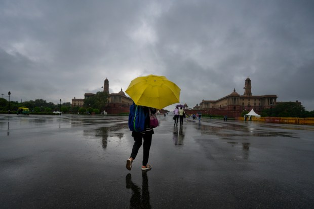  Over the past 24 hours, the Safdarjung weather station recorded 5.3 mm of rainfall. (Image: PTI)