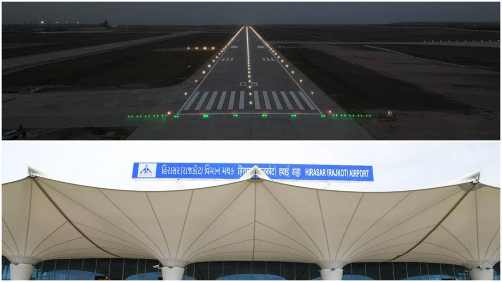 greenfield airport, gujarat greenfield airport, gujarat airport, airport, pm modi, modi, modi in gujarat, hirasar greenfield airport, rajkot, infrastructure, gujarat infra