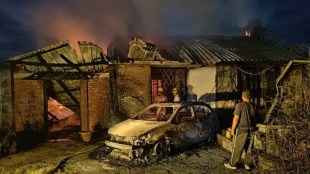 manipur violence| kuki national organization's spokesperson's house set on fire|