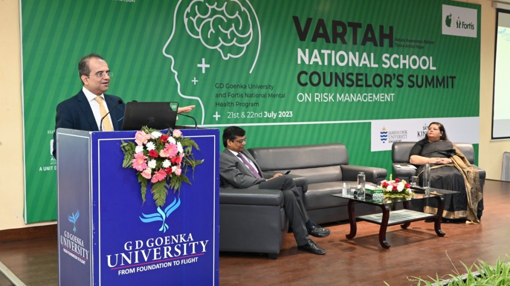 GD Goenka University and Fortis Mental Health Programme jointly hosts 'VARTAH' summit; pioneering positive mental health culture in education GD Goenka University and Fortis Mental Health Programme jointly hosts 'VARTAH' summit; pioneering positive mental health culture in education
