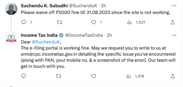 ITR late fee