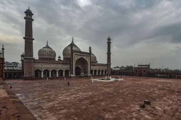 Jama Masjid is the go-to place during the monsoon season for everyone who wishes to indulge themselves in savouring spicy street food while enjoying the mesmerising beauty. (Photo Credits: PTI)