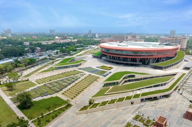 Boasting a sprawling campus area of around 123 acres, the Pragati Maidan Complex rightfully claims the distinction of being India's largest MICE (Meetings, Incentives, Conferences, and Exhibitions) destination. (Image: PIB India)
