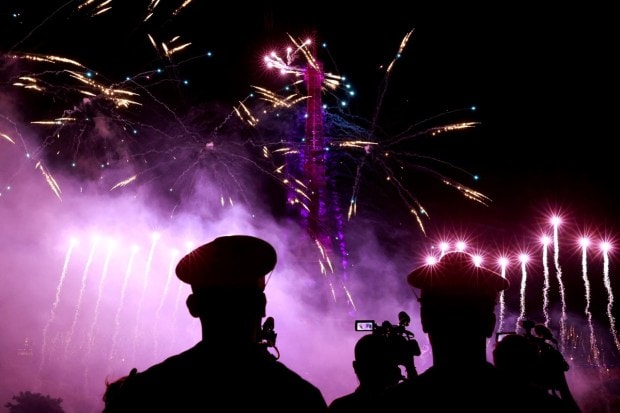 France celebrated this day amid a political crisis after the recent riots over the killing of 17-year-old Nahel Merzouk in Paris. (REUTERS/Pascal Rossignol)