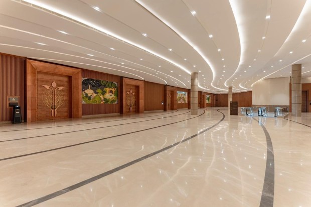 Considering the G20 leader's meeting will be held here, there is provision of over 5,500 vehicle parking spaces. (Image: PIB India)