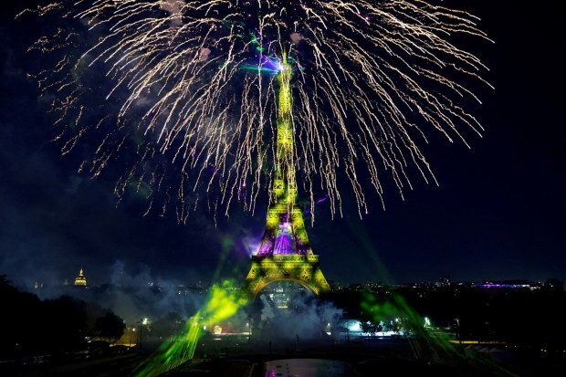 Fireworks at the Eiffel Tower on July 14, 2023, won the hearts of many people, especially the ones who had gathered there to witness it. (REUTERS/Pascal Rossignol)