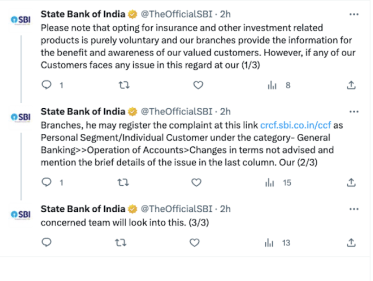 SBI insurance misselling