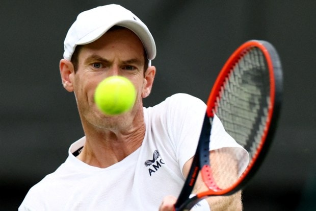 Britain’s Andy Murray in action during his first round match against Britain’s Ryan Peniston. (Image: Reuters)