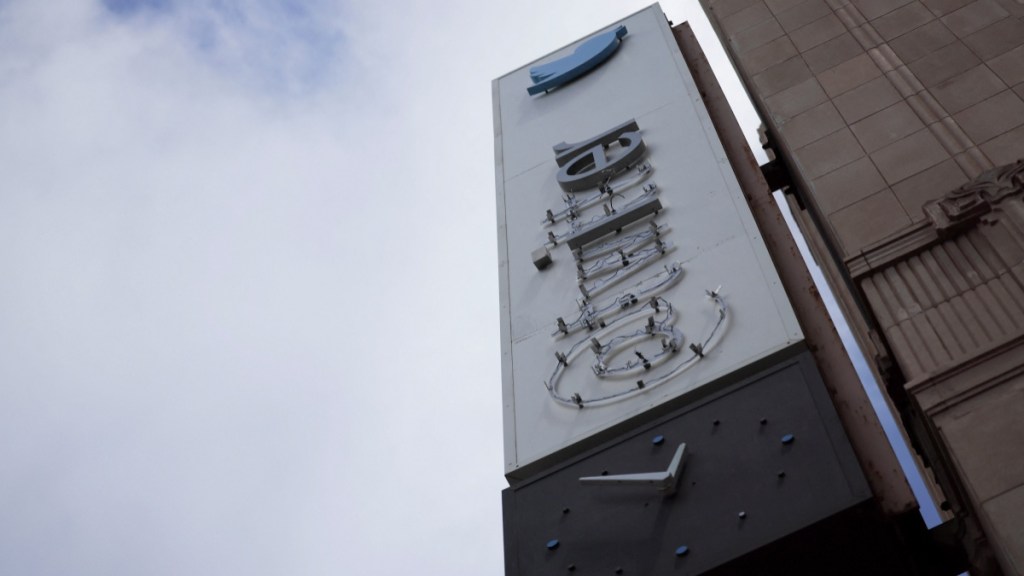 Twitter headquarter logo change was underway when Police arrived