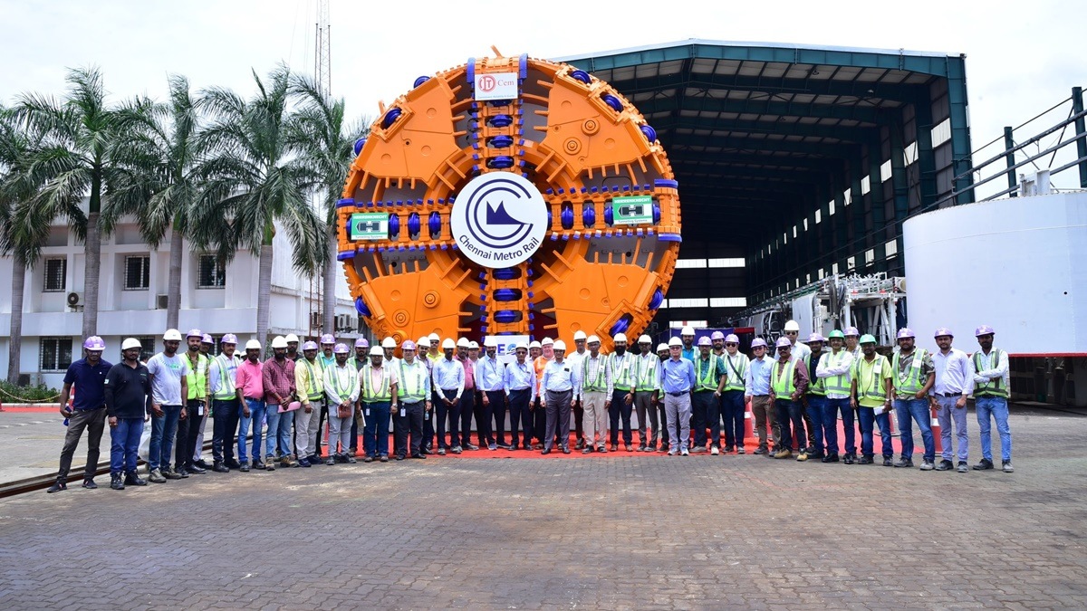 Chennai Metro Rail, Chennai Metro Rail updates, Chennai Metro Rail TBM, Chennai Metro Rail factory acceptance test, Chennai Metro Rail corridor 4, Chennai Metro Rail corridor 5,
