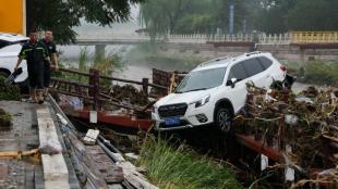 Beijing, Disaster planning and response, China, Hurricanes and typhoons, Floods, General news, Storms, Typhoon Doksuri, Waterways, Asia, Asia Pacific, World news, Climate and environment, World News, Climate