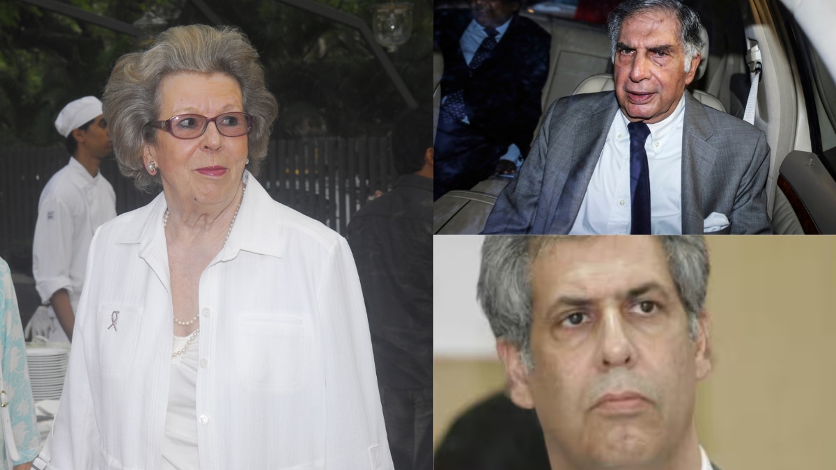 Simone Tata and her son Noel Tata and step-son Ratan Tata
