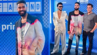 AP Dhillon at the screening with Salman Khan and Ranveer Singh/ Source: Instagram