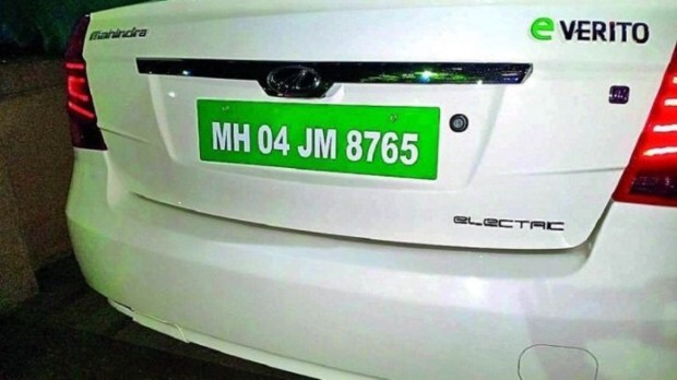 EV number plate