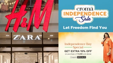 Zara, H&M, independence day sale, independence day sale Reliance jio, Reliance digital, croma, NueGO, myntra, flipkart, discounts on brands, sale on popular brands, 77th independence day