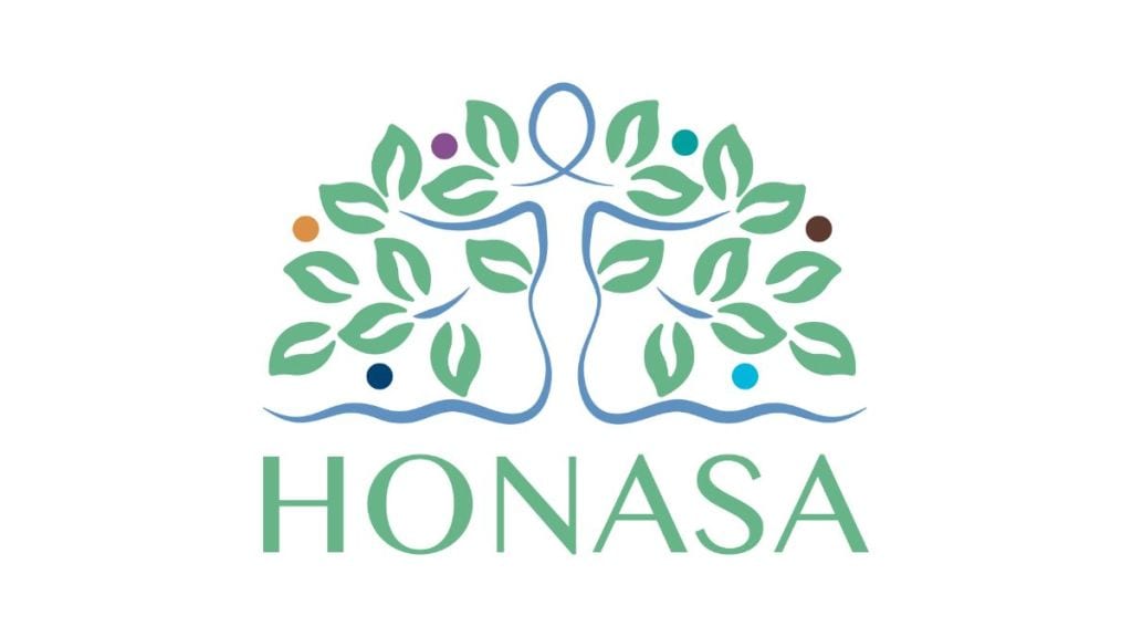 The new corporate identity has three elements- a female figure, the tree of life, and the multihued circles