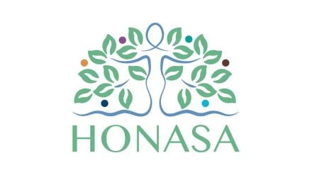 The new corporate identity has three elements- a female figure, the tree of life, and the multihued circles