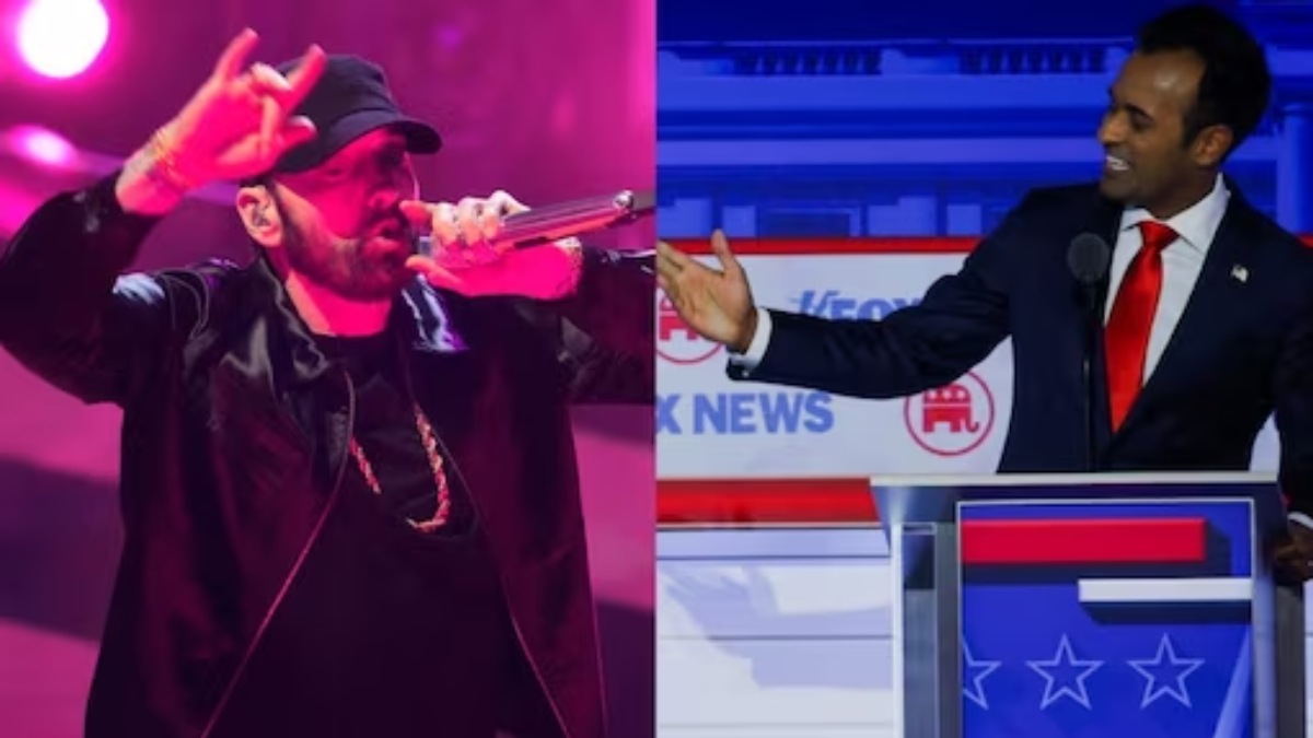 Eminem news, Eminem latest news, Eminem US presidential candidate, Eminem Vivek Ramaswamy , Vivek Ramaswamy SU news